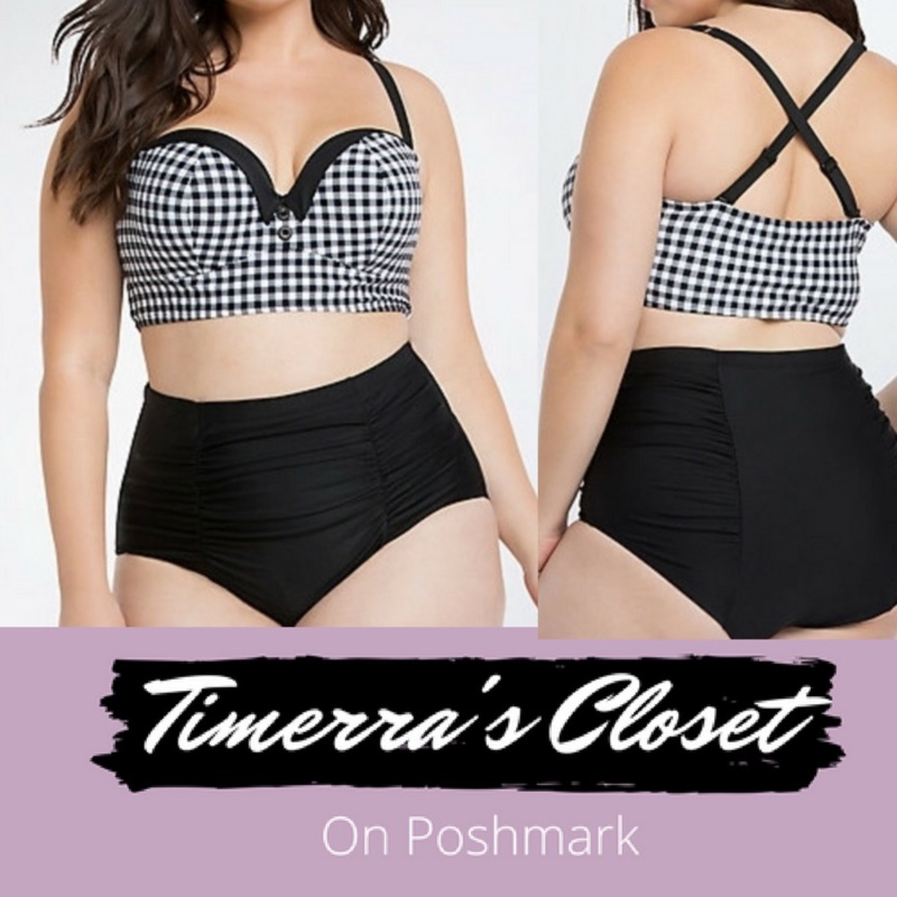 Torrid Retro Button Bikini Top